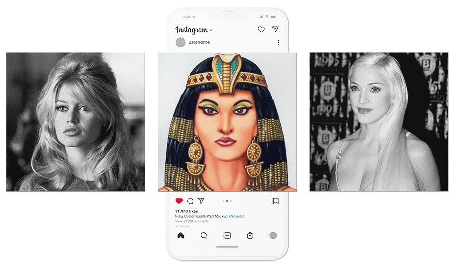 Istoria extensiilor de păr - Cleopatra Instagram